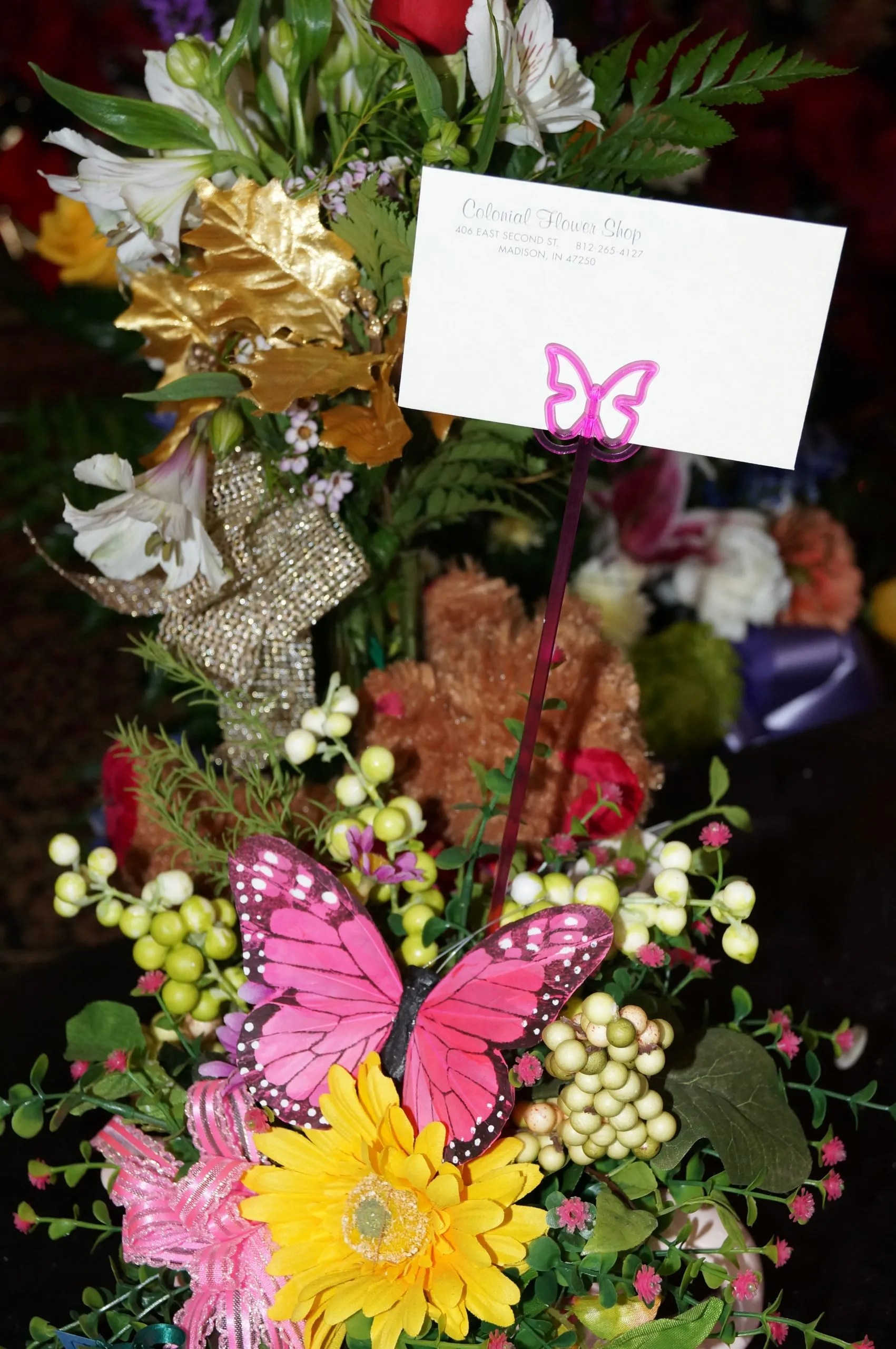 Floral Card Holder Picks Royer