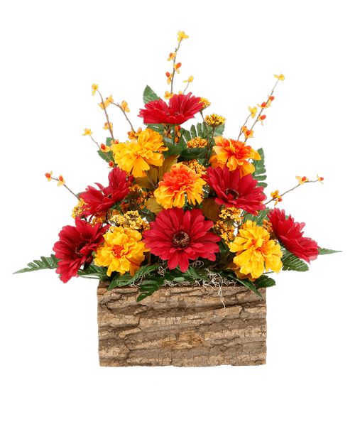 Silk Fall Log Box 8542 Royer's flowers and gifts Flowers, Plants
