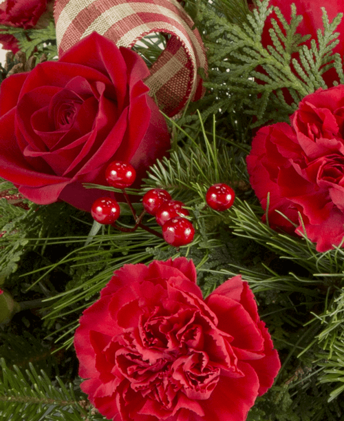 FTD Christmas Vase Florist Choice Standard Royer's flowers and