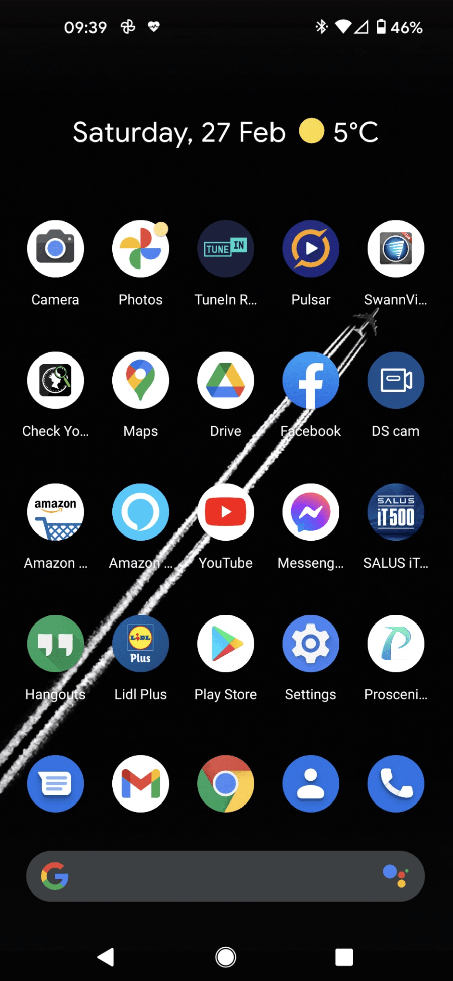 Google Pixel 5 Search bar and calendar how to remove it