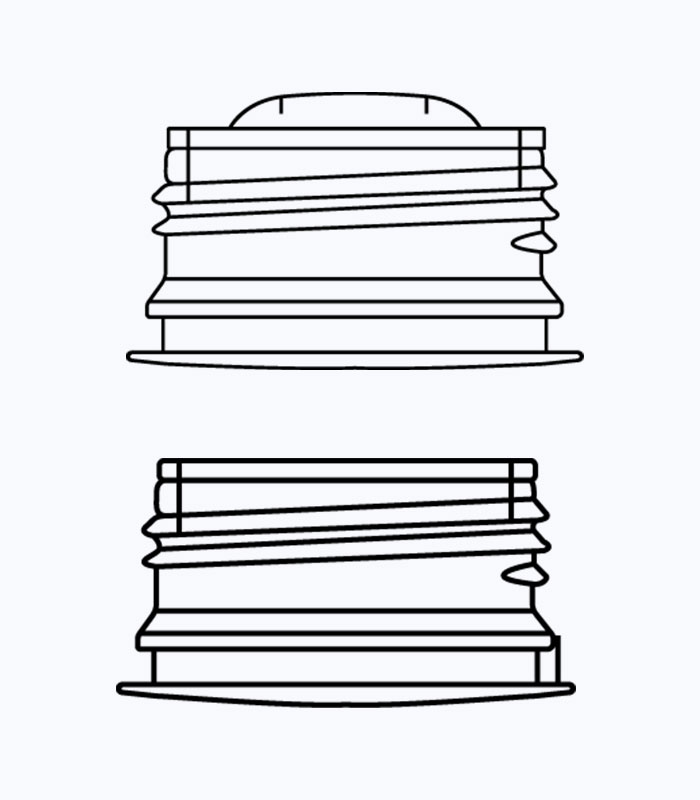 High Quality FDA Standard Tamper Evident, Unlined HDPE Plastic Bottle