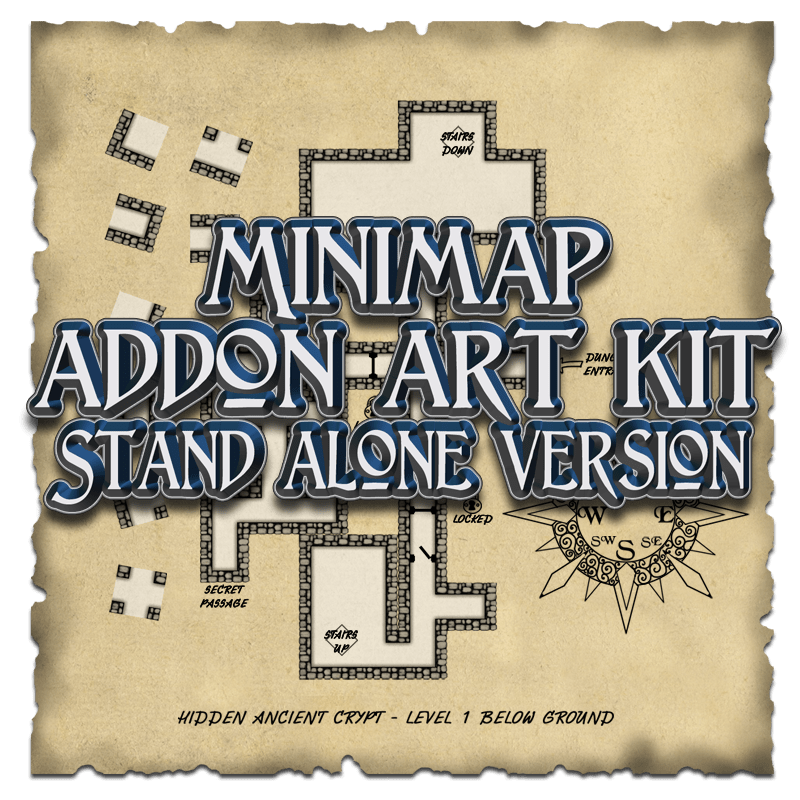 Minimap addon Stand alone version Game Master's Campaign Rpg art kits