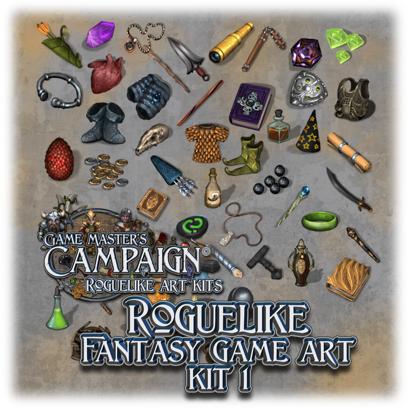 Roguelike Fantasy game art kit 1 “Characters, Monsters, Creatures