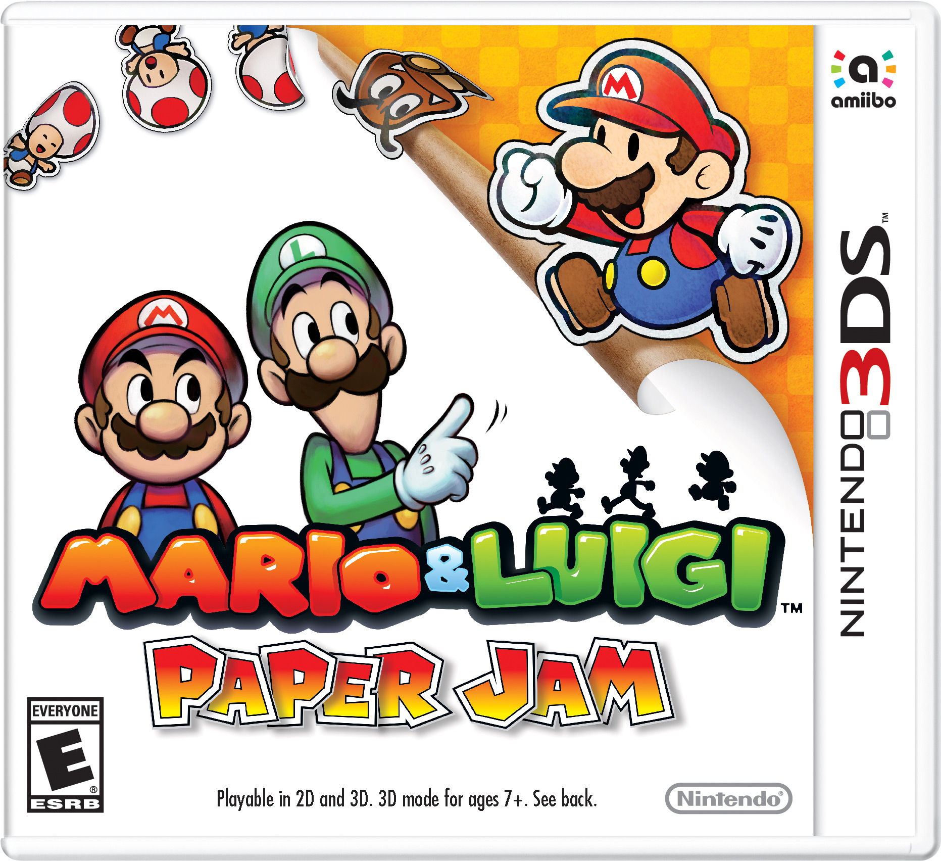 Mario & Luigi Paper Jam Cover Art RPGFan