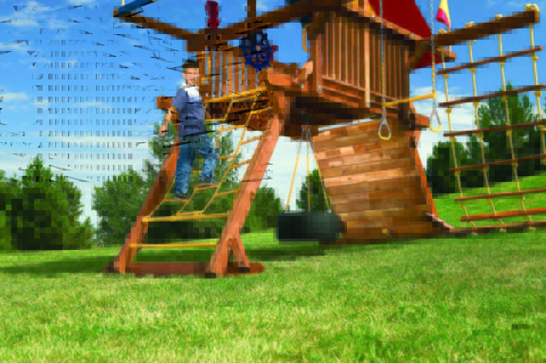 Rainbow Play Systems for Unlevel Yards Outdoor Playsets San Antonio