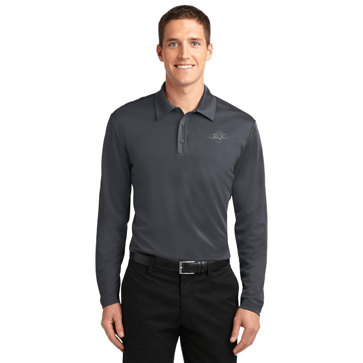 Long Sleeve Polo RQ Construction, LLC