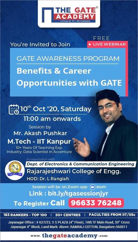 inar on Gate Awareness Program Benefits and Career opportunities