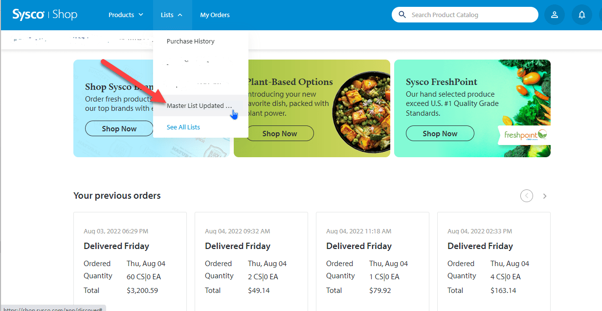 Restaurant Resource Group Export Your Sysco Order Guide from SYSCO SHOP