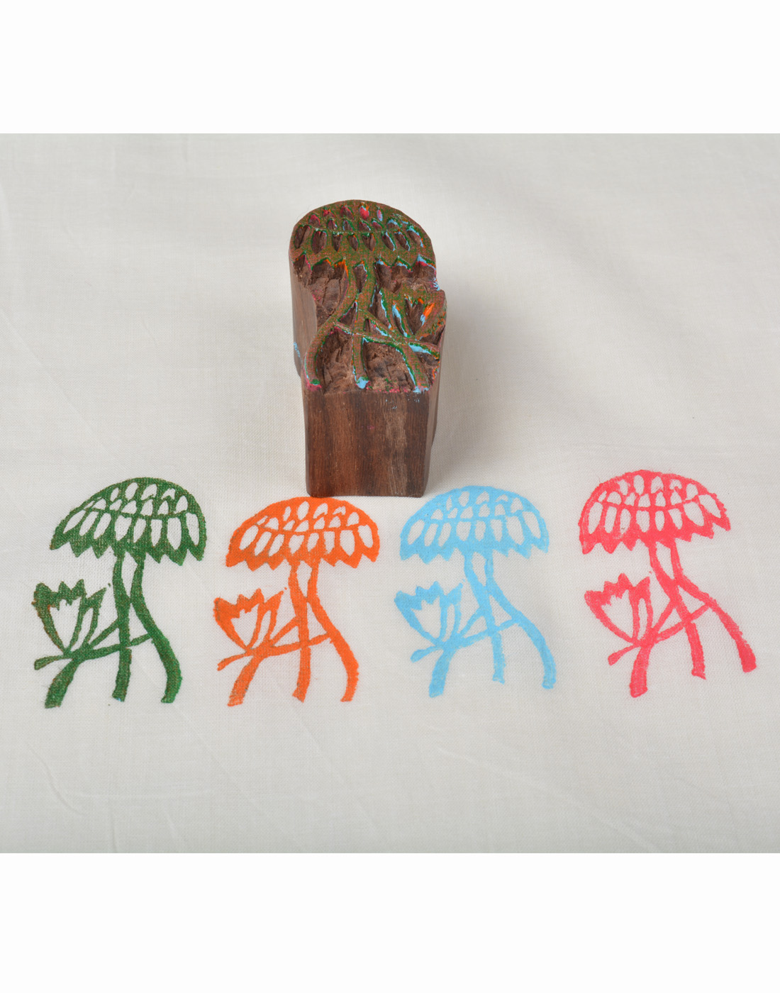 Wooden Blocks For Printing Adorable Floral Designs 020