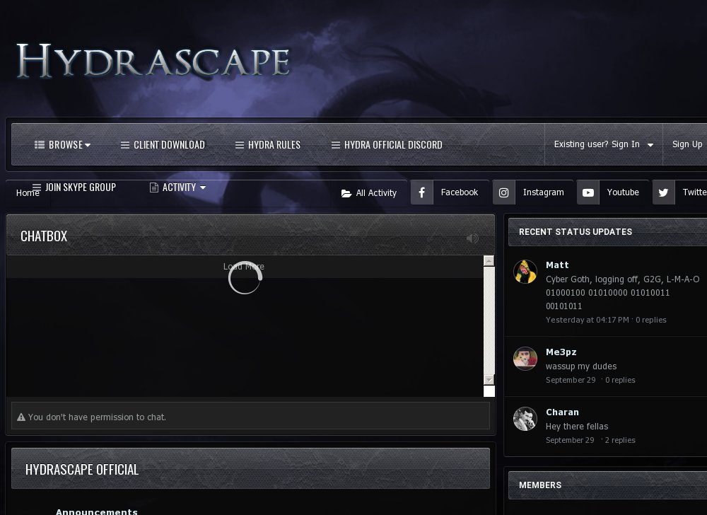 Hydra RSPS List RuneScape Private Servers