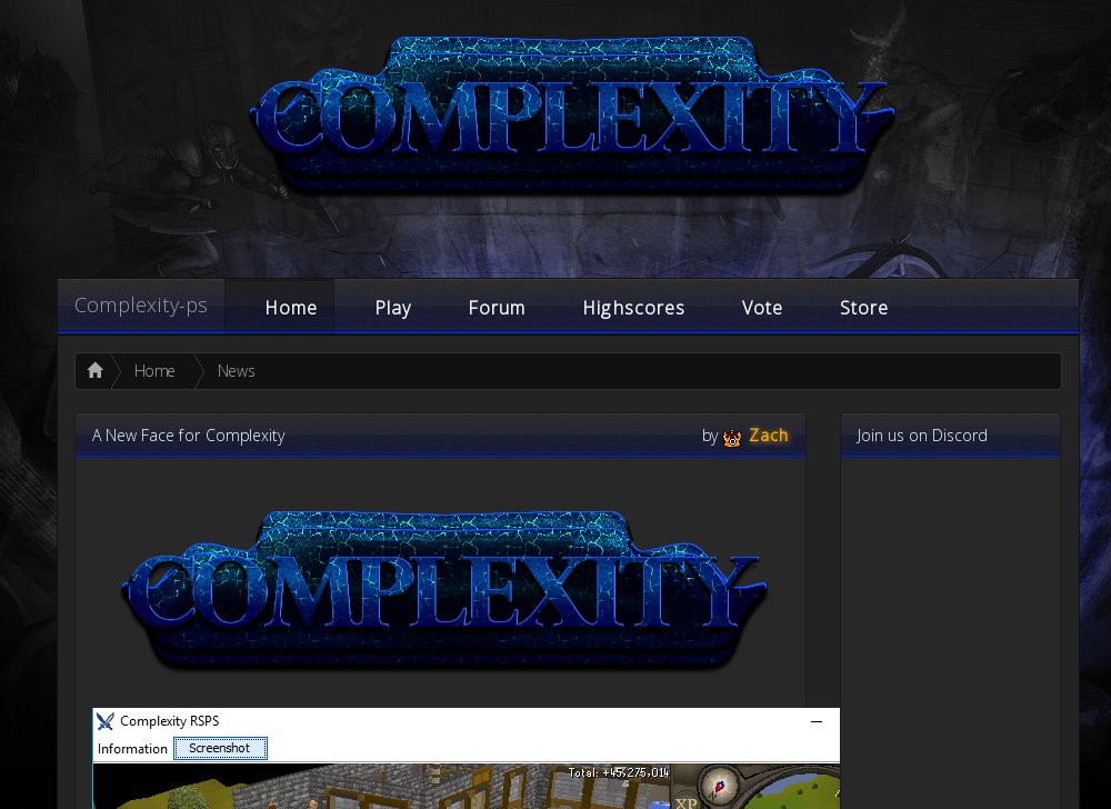 ComplexityRSPS OSRS High XP Rates New Server Highscores RSPS...