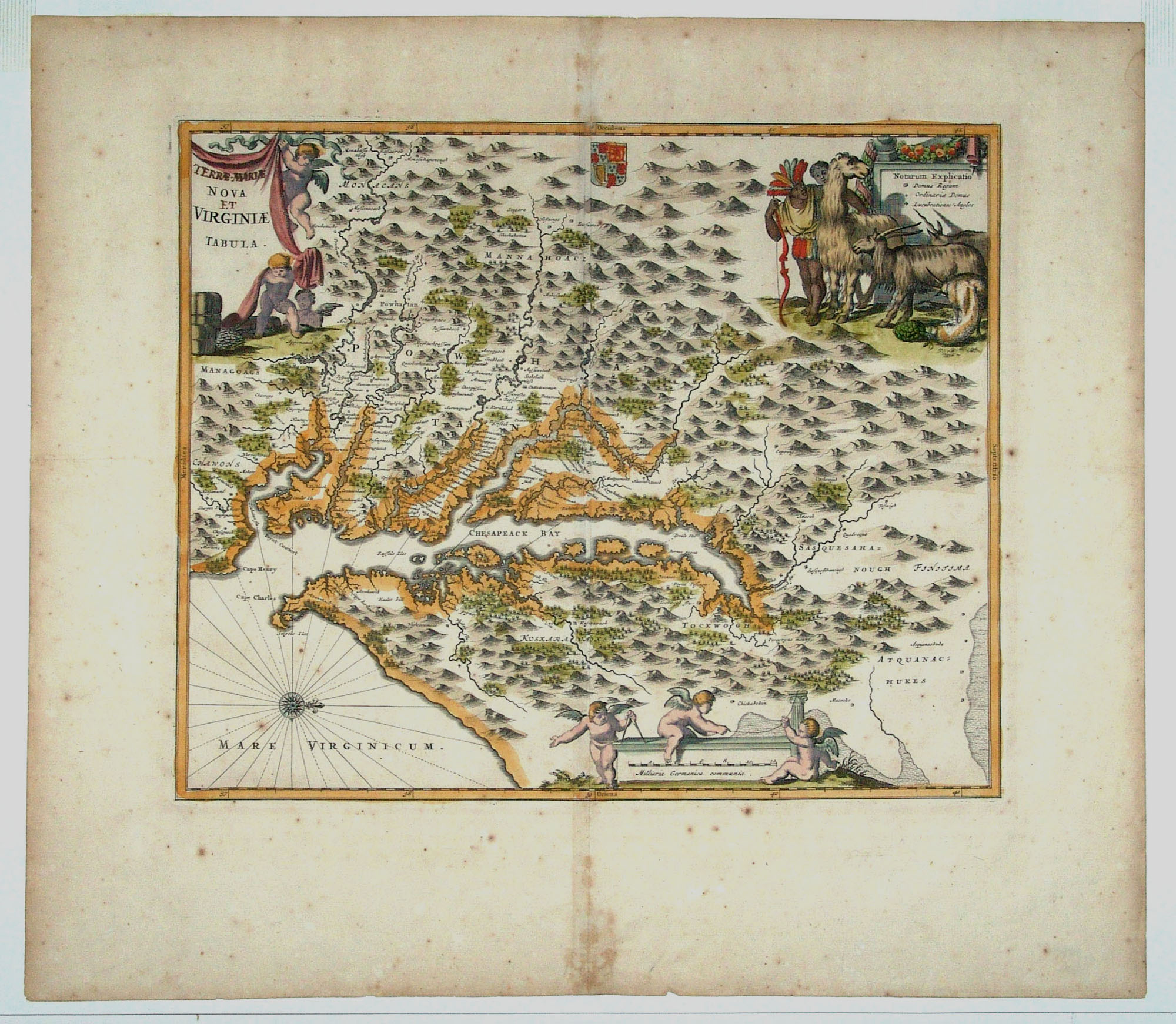 TerraMariae Nova Et Virginiae Tabula J./ MONTANUS OGILBY, P