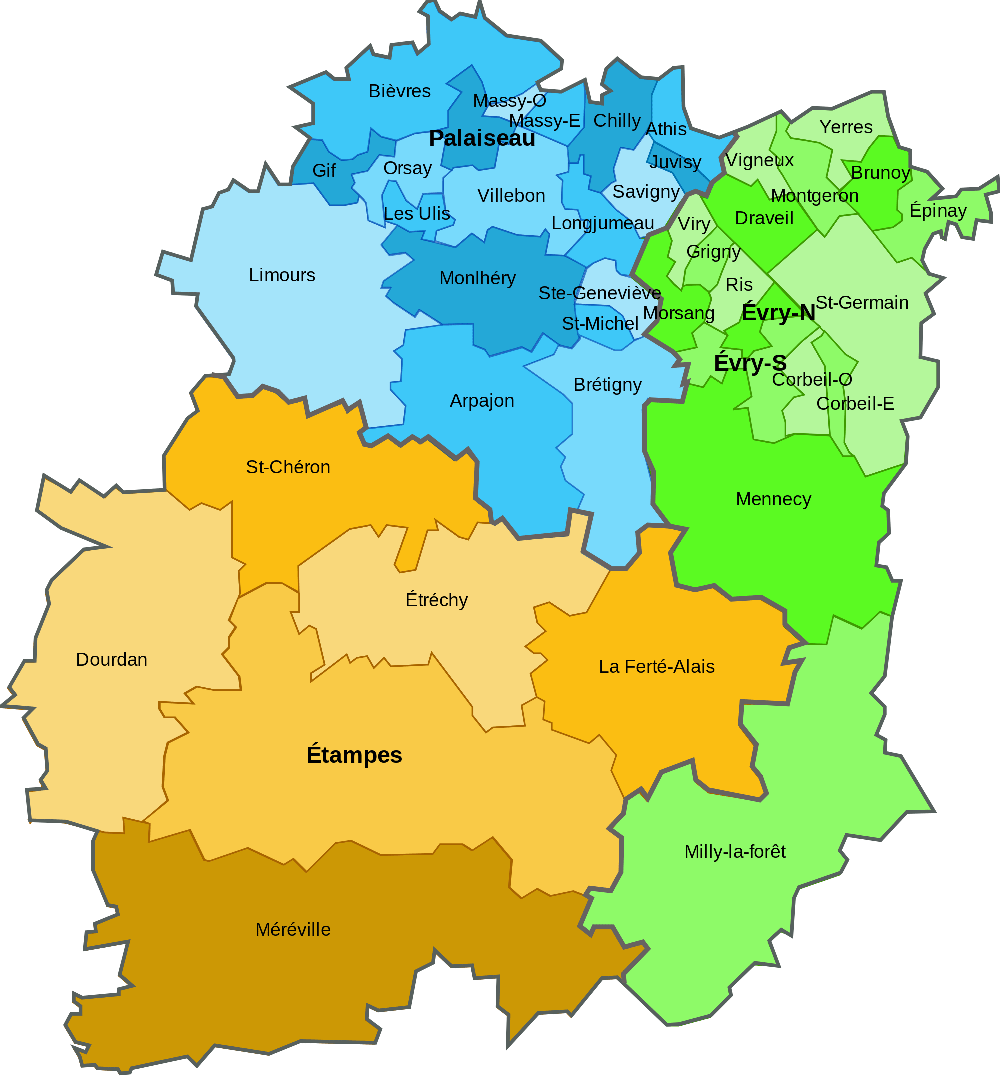 Pain Points De La Carte De L'essonne 91 Essonne Département 91 Voyages Cartes