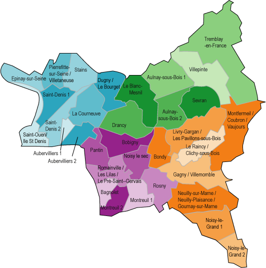 Les Défis De La Carte Département 93 Emploi 93 RTI Recrutement Interim 01 44 68 16 00