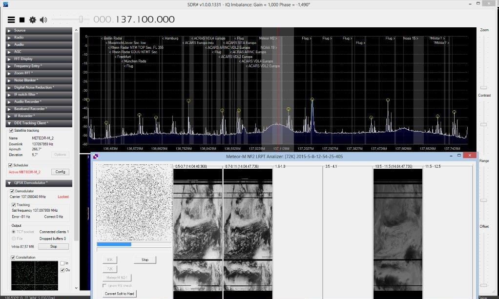 RTLSDR Tutorial Decoding MeteorM2 Weather Satellite Images in Real
