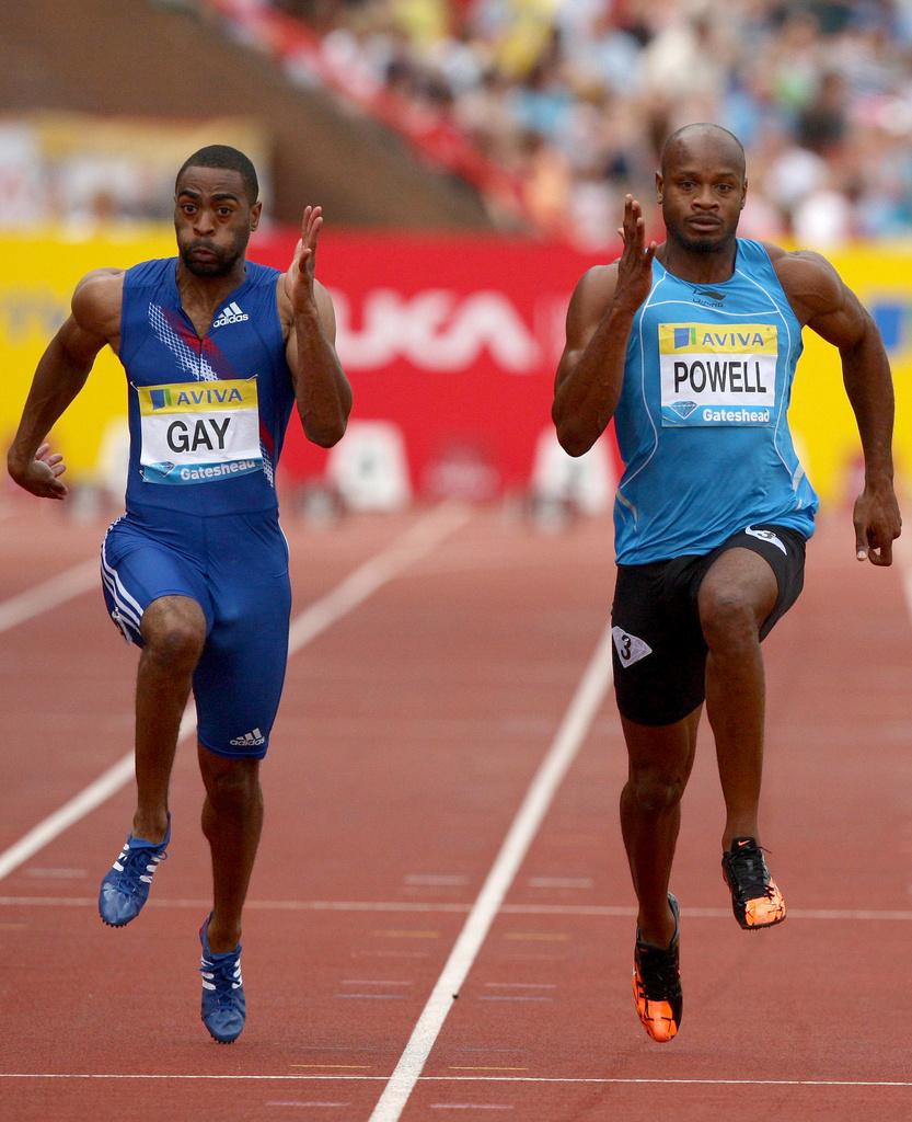 Tyson Gay domine Asafa Powel sur 100m rts.ch Athlétisme