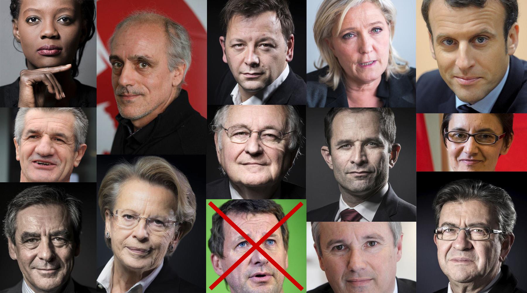 Les principaux candidats à la présidentielle française de 2017 rts.ch