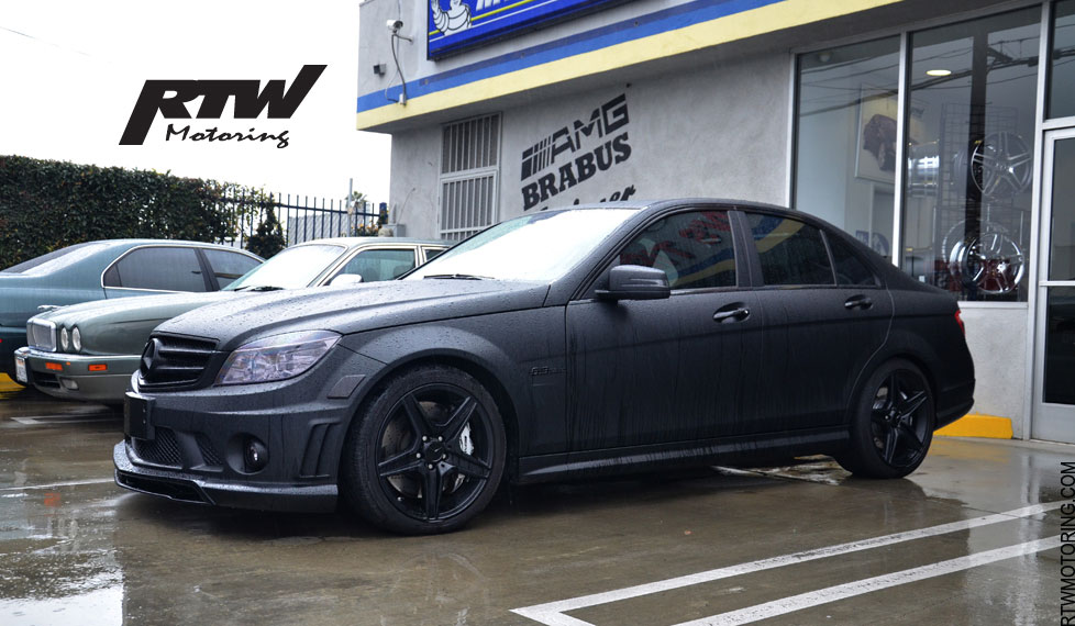 The Mercedes Benz C63 AMG Matte Black