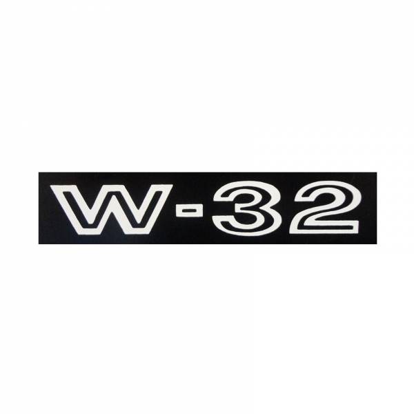 "W32" Fender Decal (White)