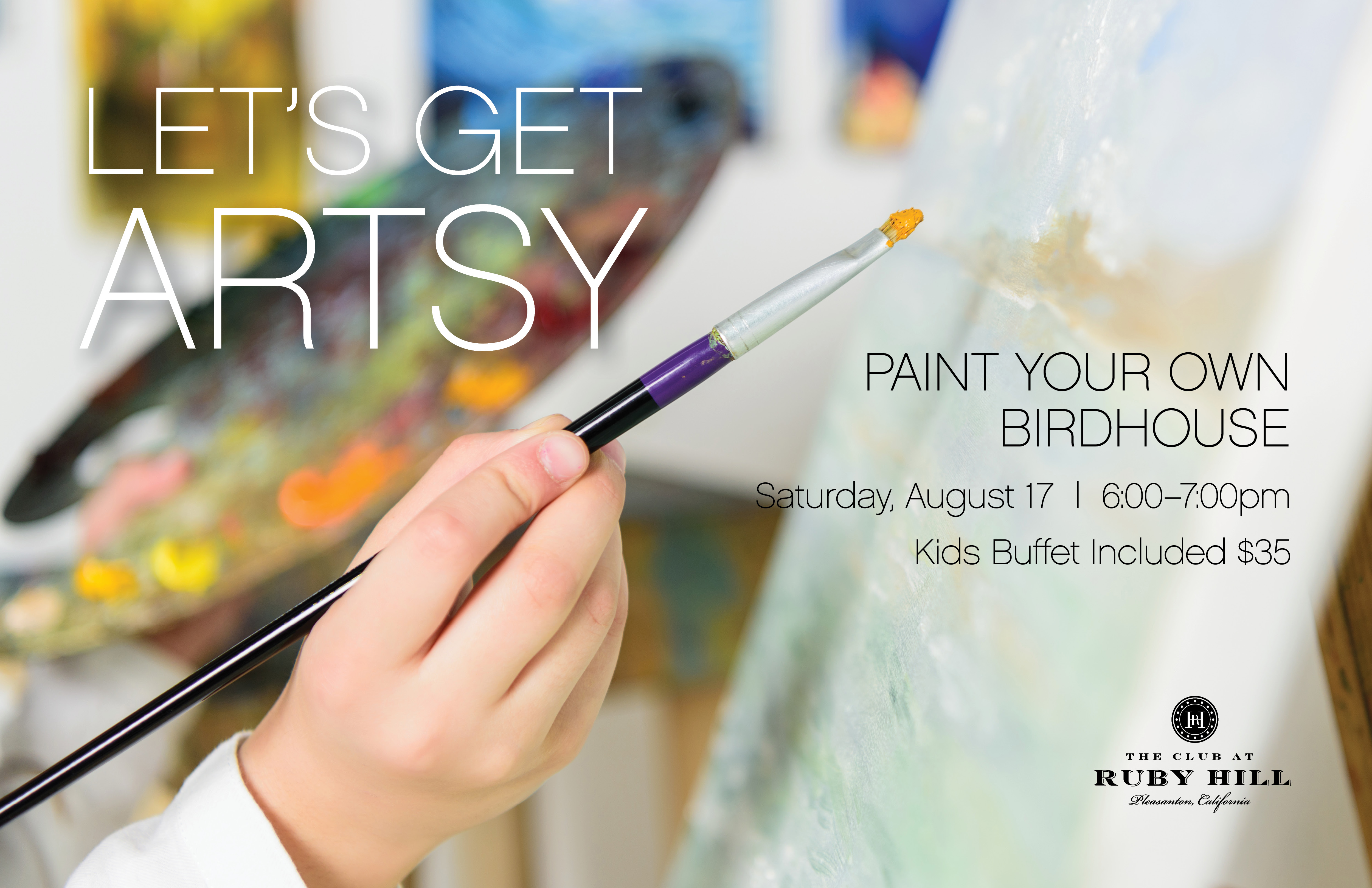 Kids Paint Night on the Patio The Club at Ruby Hill 20190817