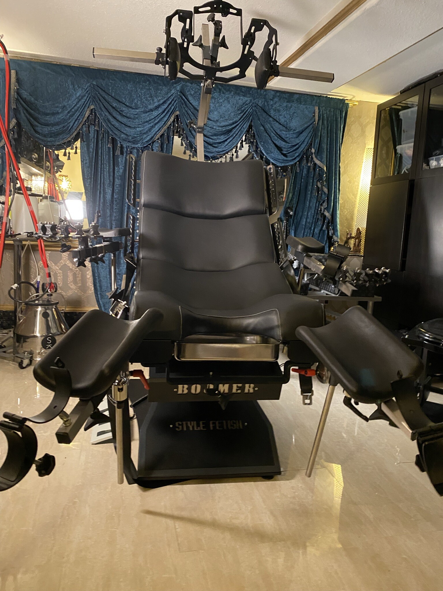 Seattle Medical Fetish Sessions MedFet Dungeon Estim Medical Chair