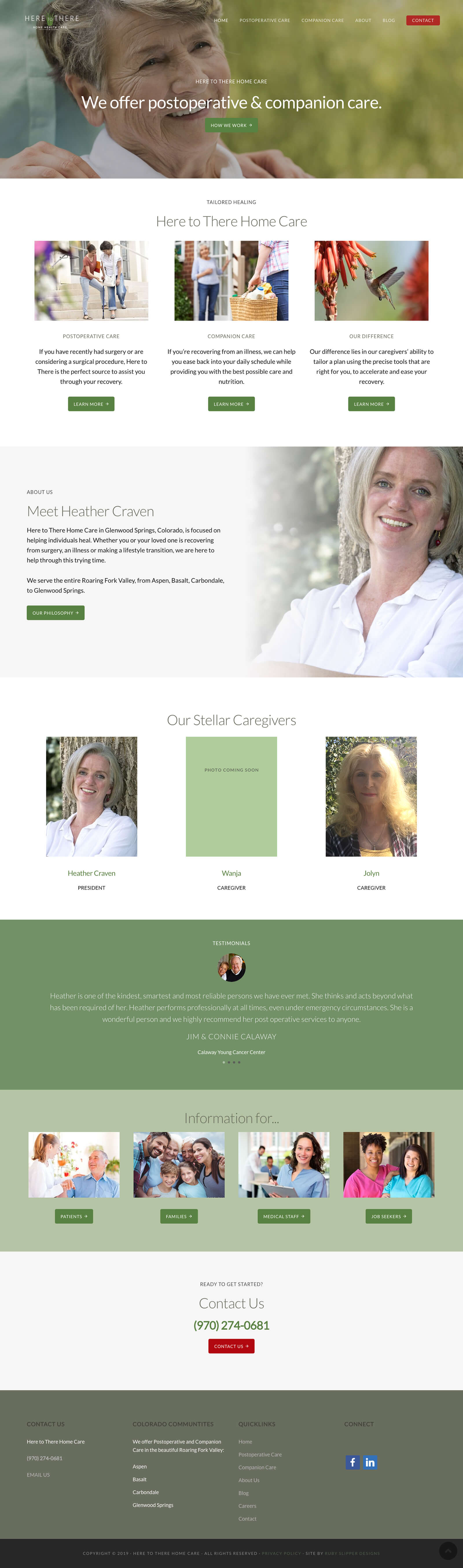 Here to There Home Care Ruby Slipper Designs
