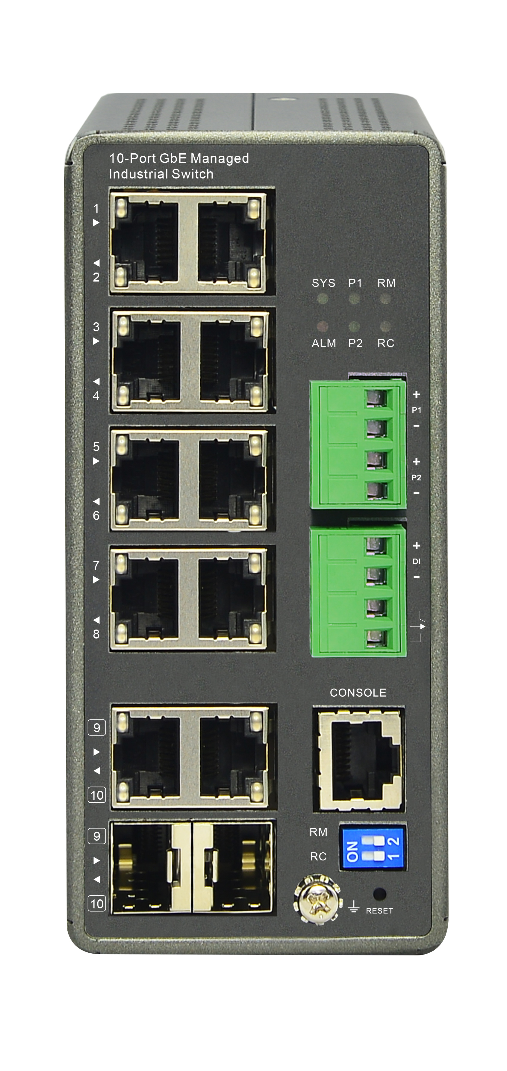 industrial L2+ managed GbE switch IGS2710G Rubytech