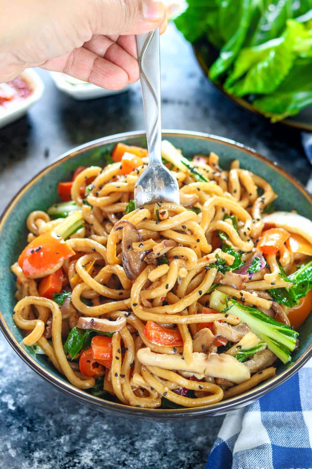 30 Minute Vegan Stir Fry Sesame Noodles Ambitious.