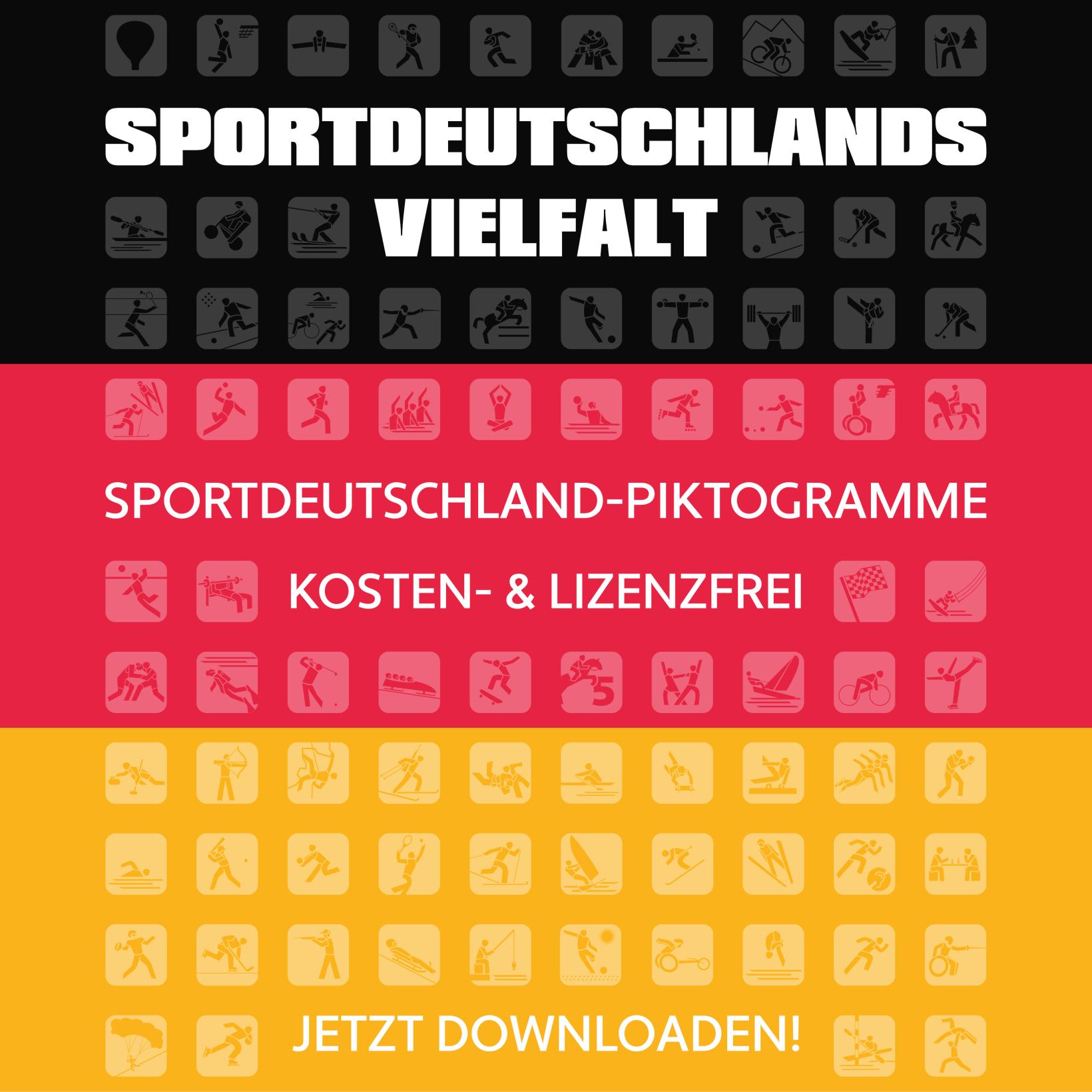 Sportdeutschland stellt innovative Piktogramme zu zahlreichen Sportarten zur Verfügung / rudern.de