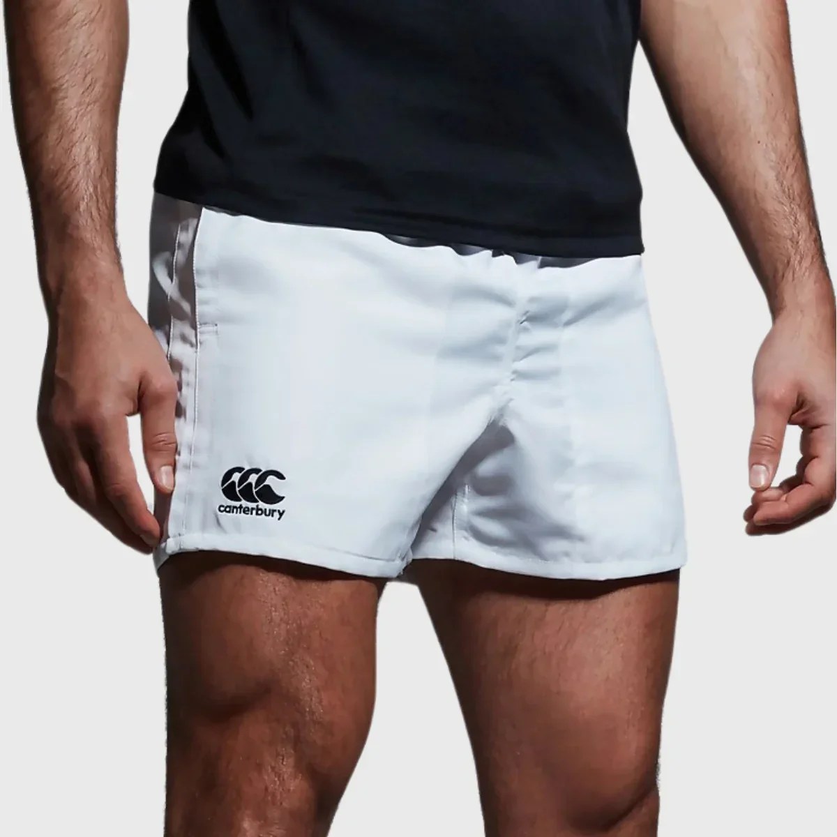 Canterbury Professional Polyester Rugby Shorts in White