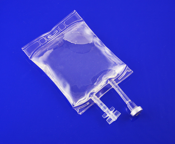 Disposable PVC infusion bags double ports with butterfly twistoff