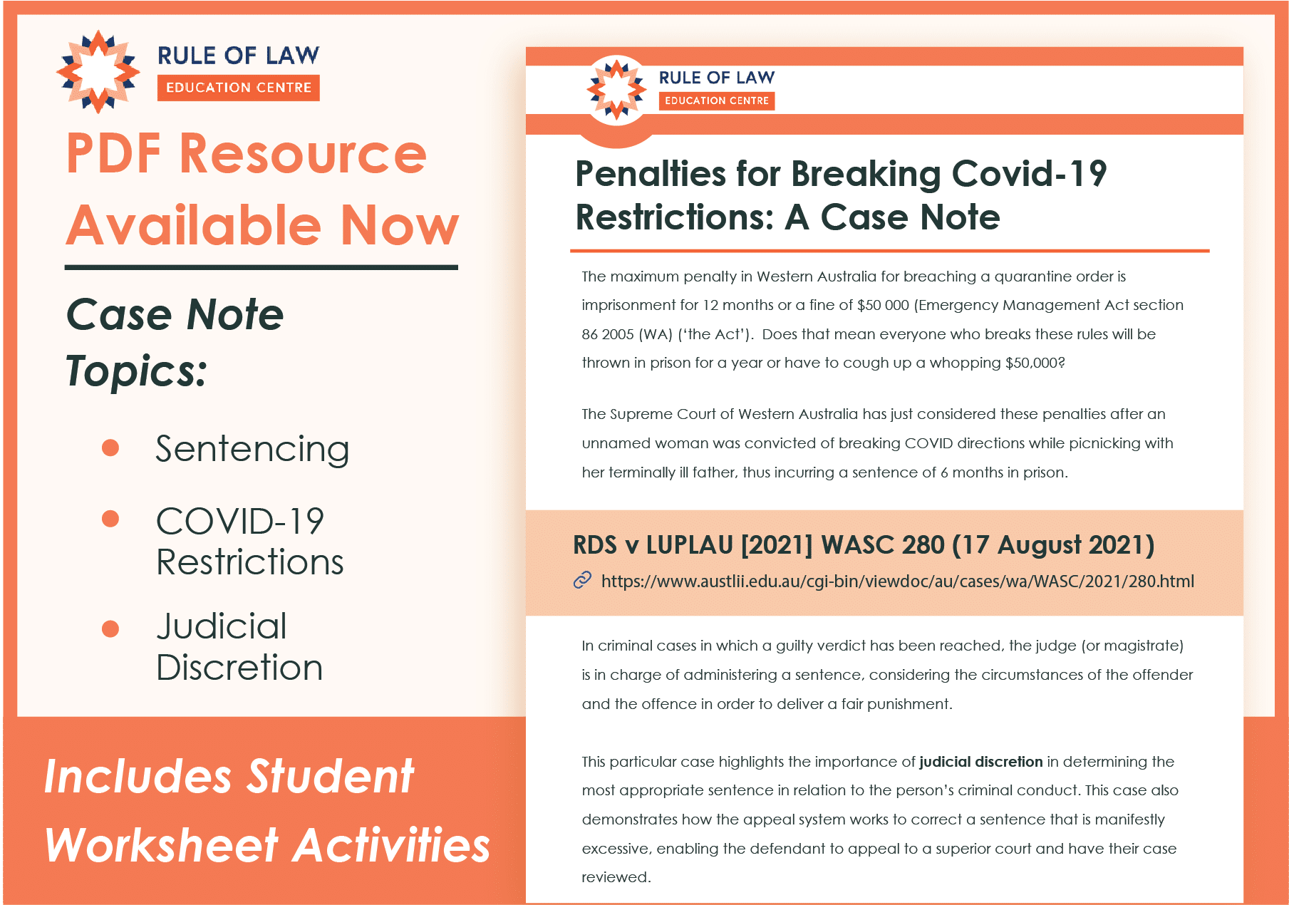 Sentencing and judicial discretion Rule of Law Education Centre