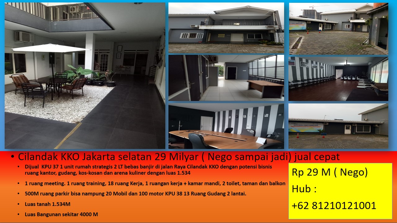 kantor tempat usaha dan gudang cilandak kko butuh uang ID 00647