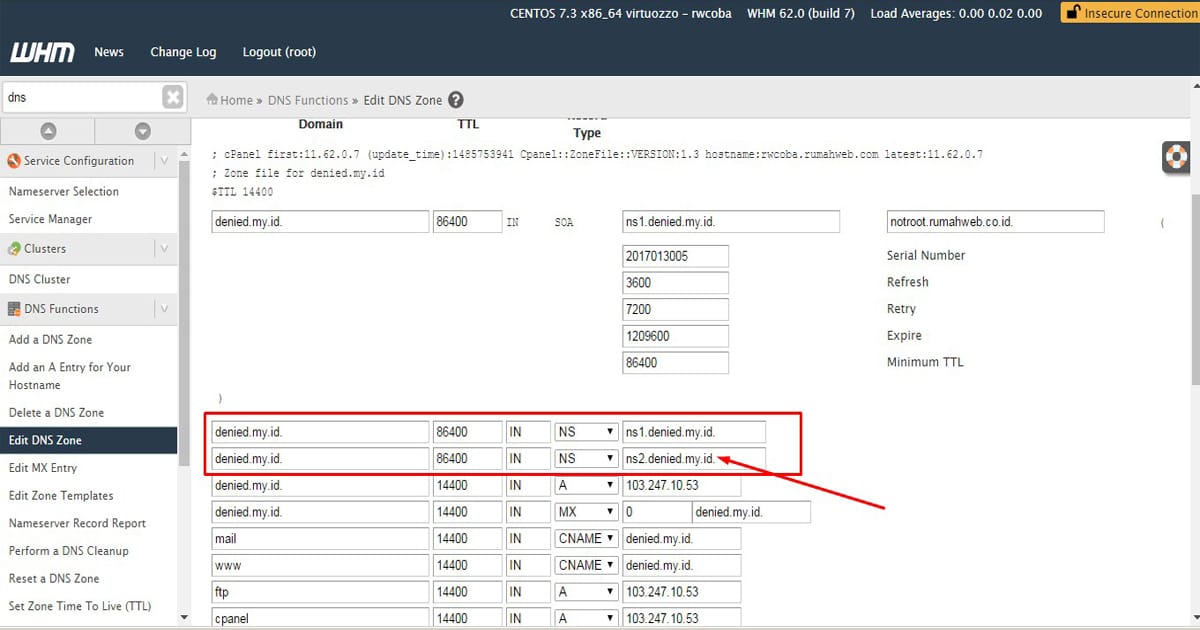 Panduan membuat dns private nameserver di VPS cPanel Rumahweb's News