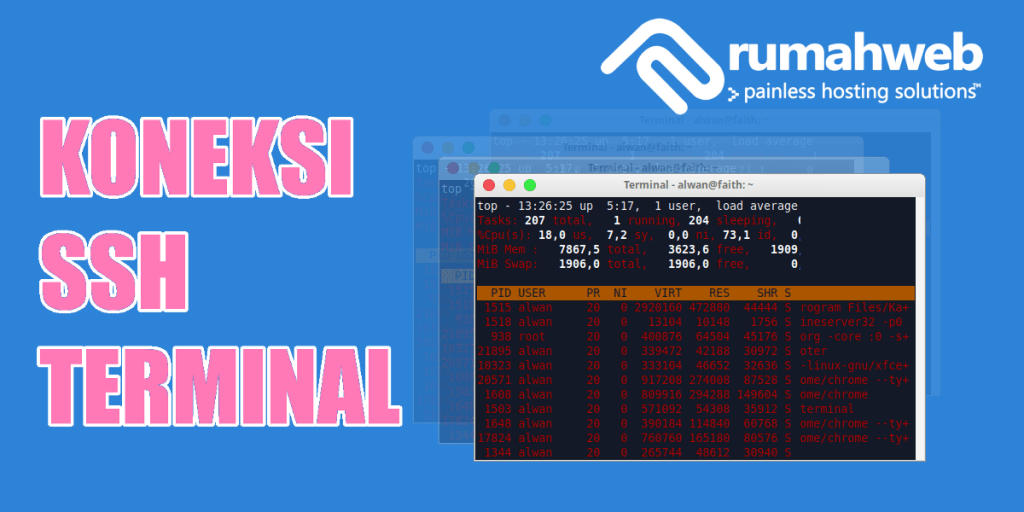 Koneksi SSH ke Server VPS Menggunakan Aplikasi Terminal