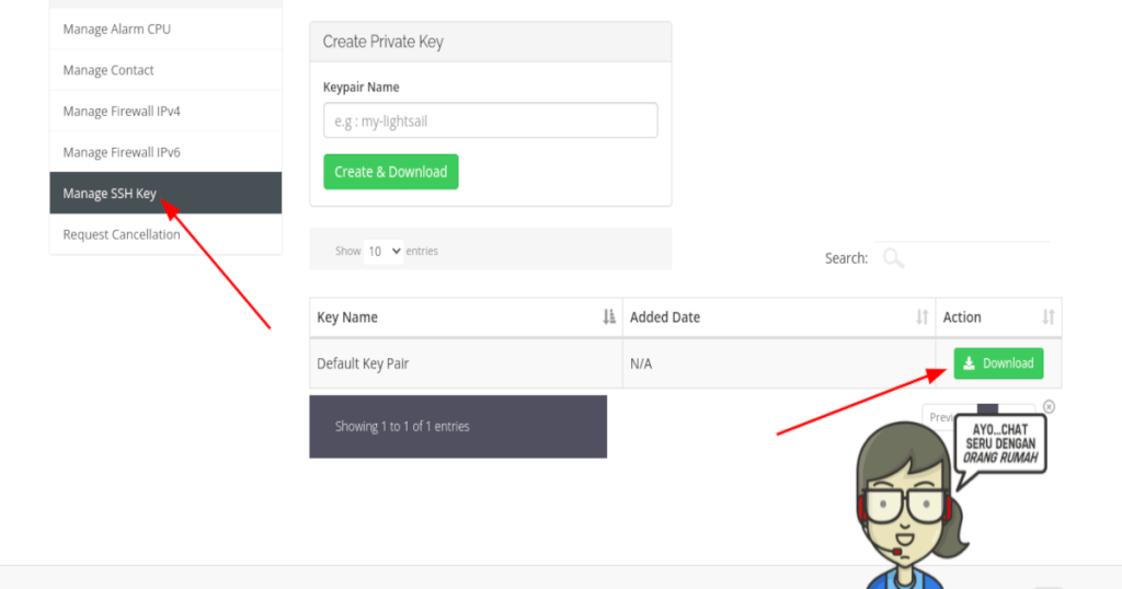 Cara Mendapatkan SSHKey AWS VPS di Rumahweb