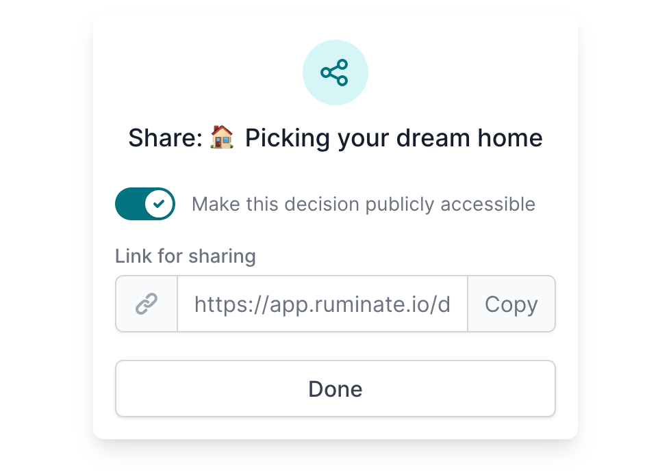 Make better decisions · Ruminate.io