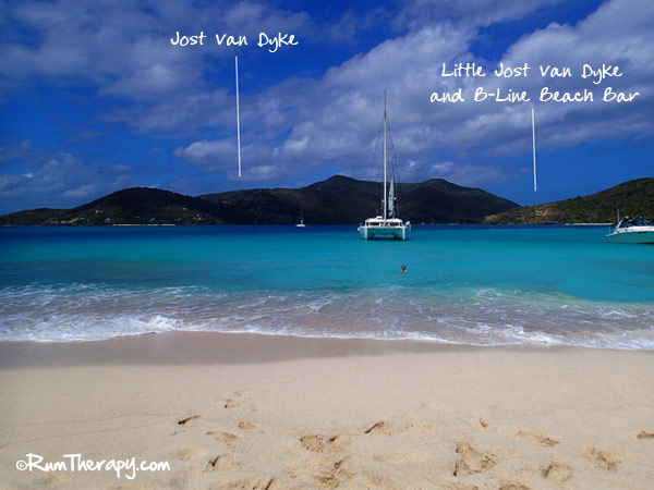 BLine Beach Bar, Little Jost Van Dyke Rum Therapy