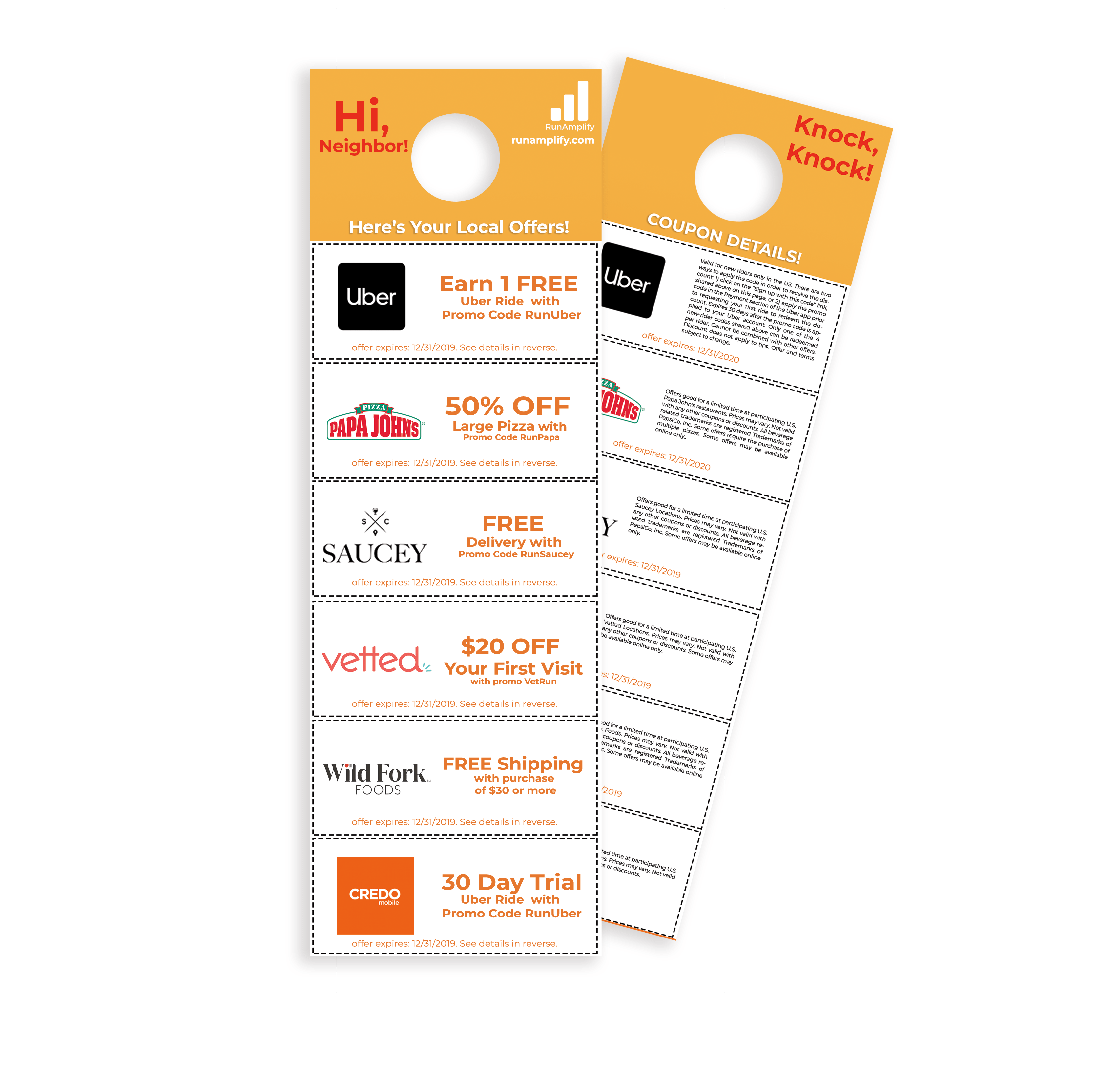 Shared Door Hanger Distribution Program RunAmplify