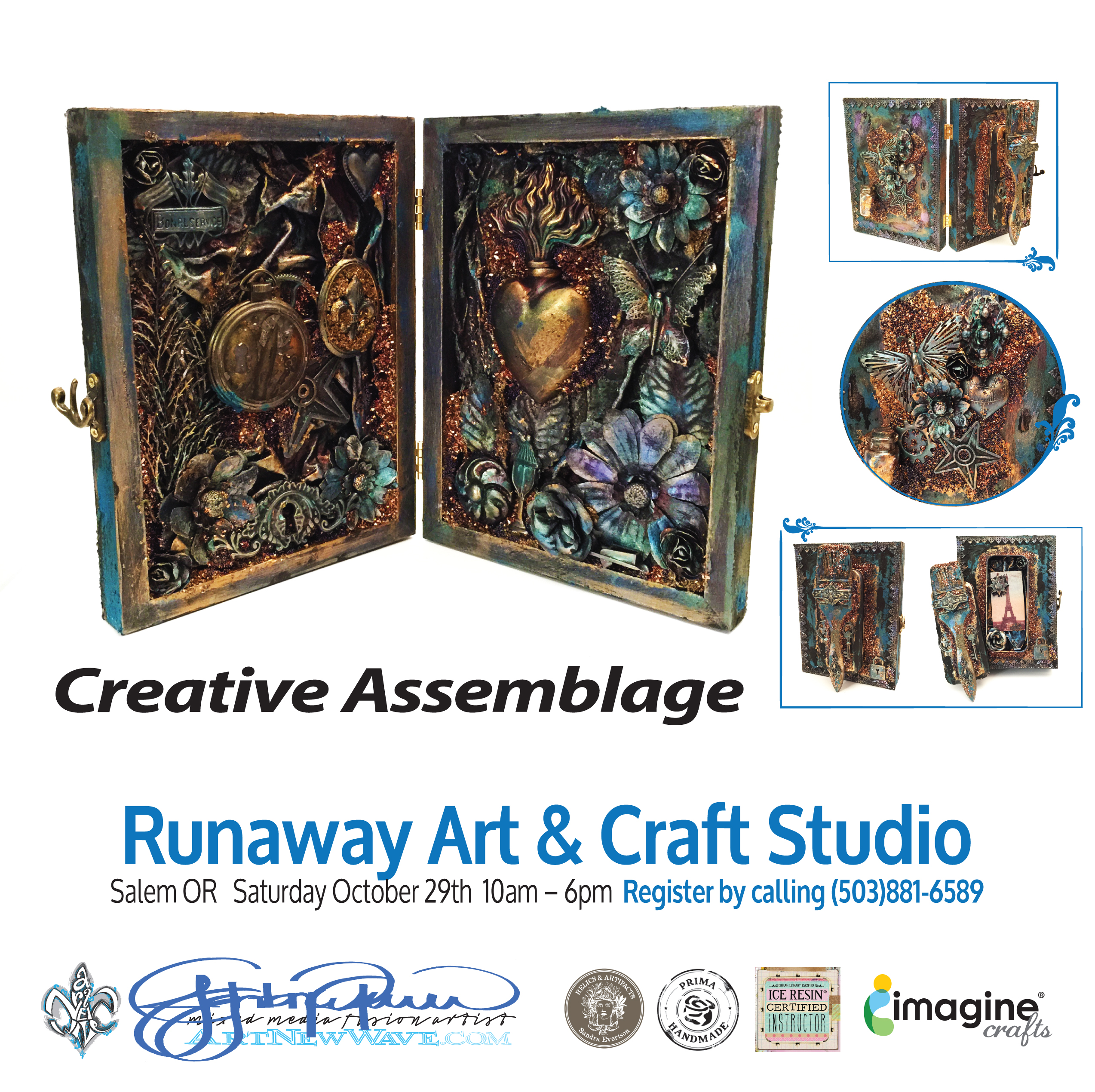 Creative AssemblageRunaway Art & Craft Studio Salem, Oregon