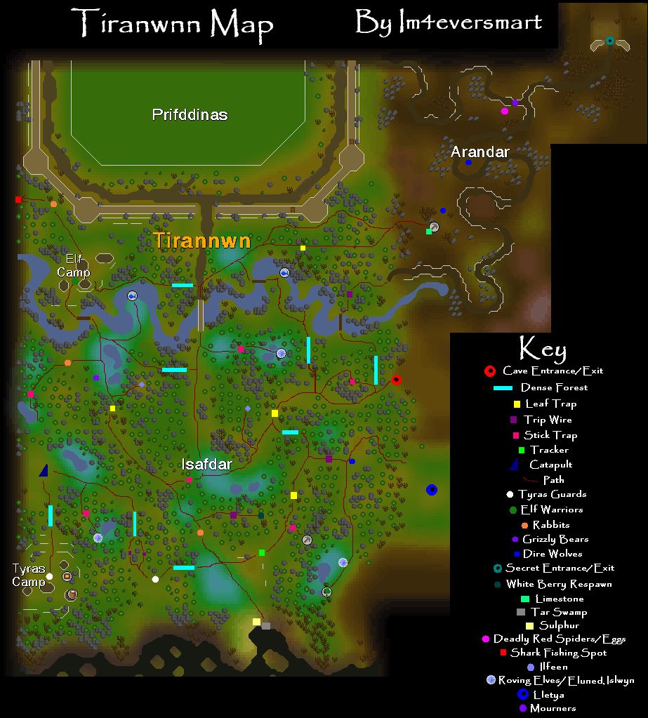 Tirannwn Map RuneScape Guide RuneHQ