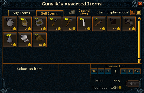 Gunslik RuneScape Person RuneHQ