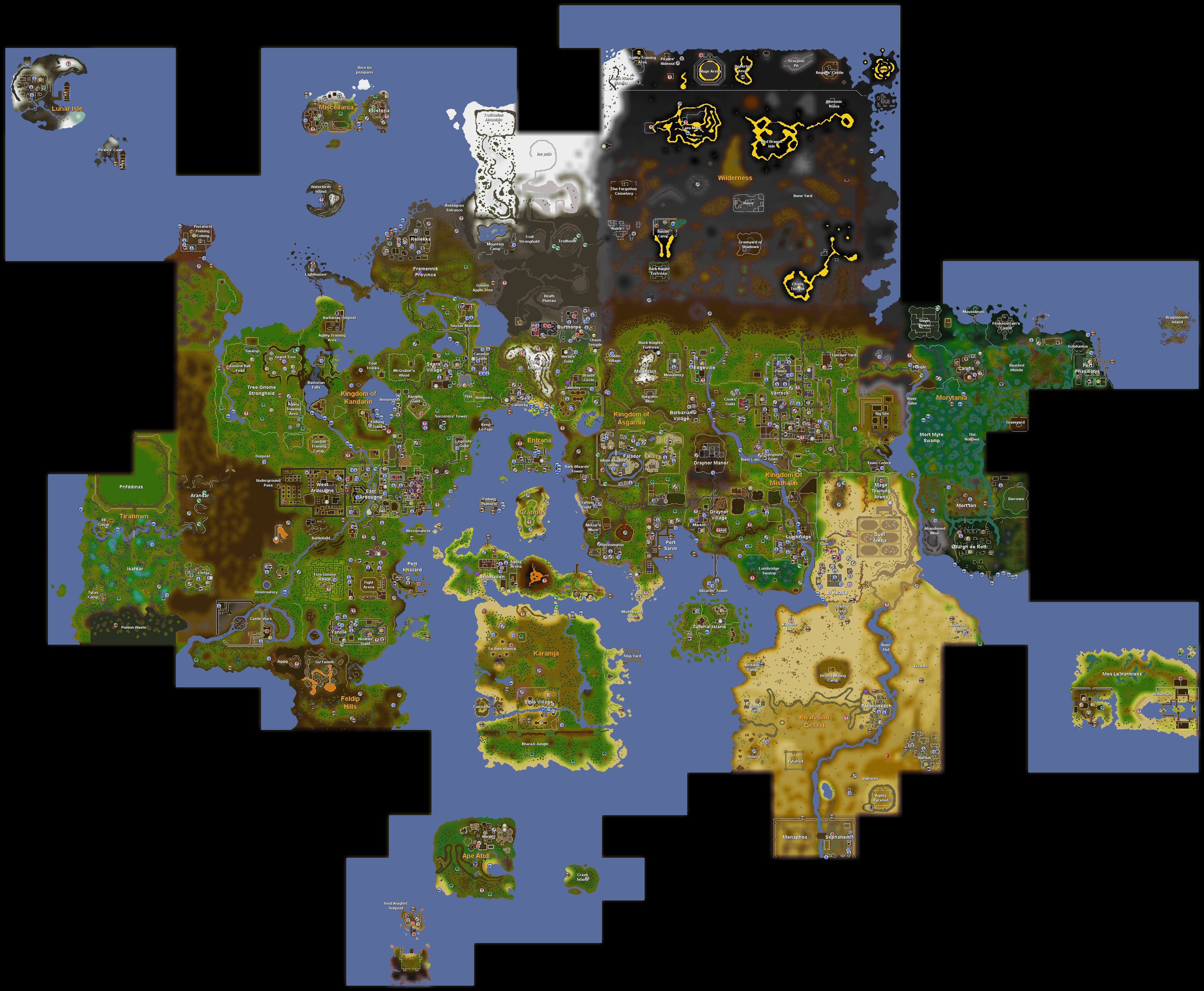 Blank World Map Of Runescape RuneRebels World Map