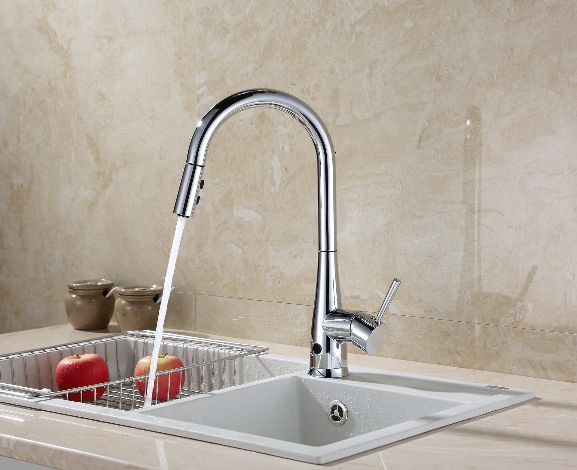 Runfine Norwich DualMode Touchless PullDown Kitchen Faucet (Chrome