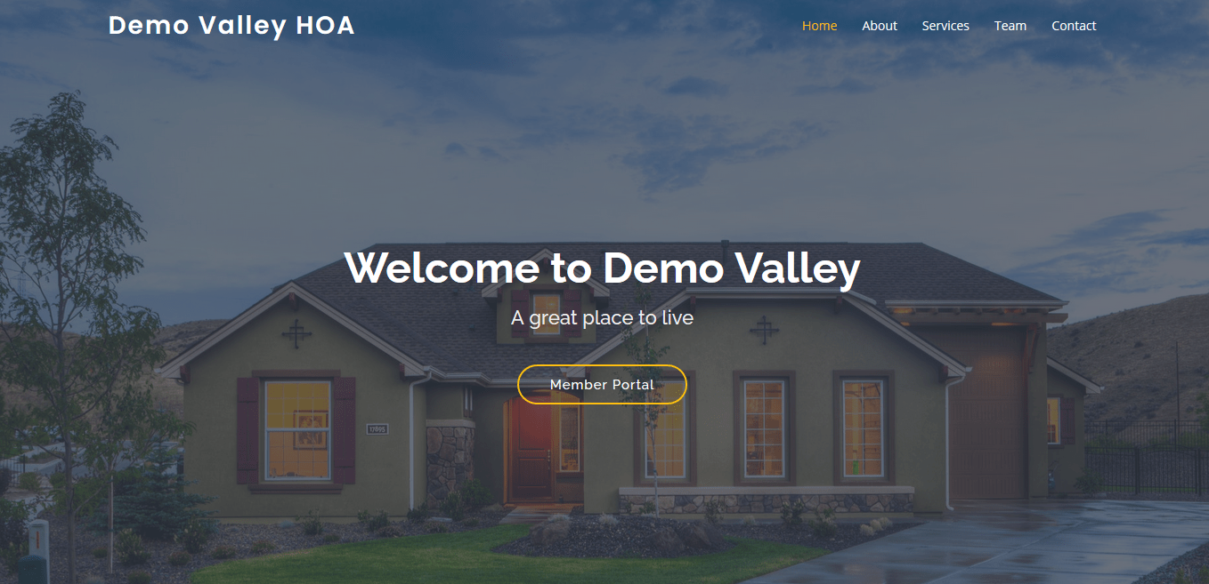 HOA site Builder for creating state of the art beautiful HOA websites
