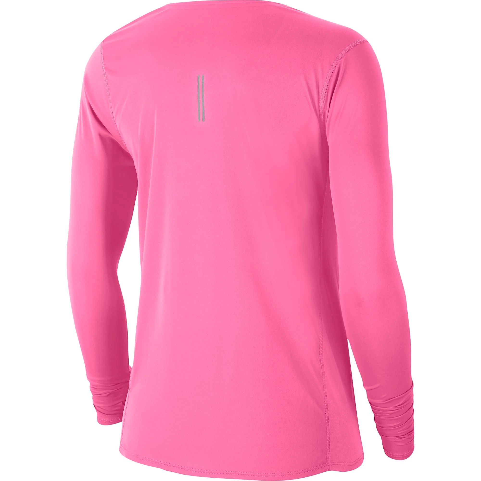 Nike Women's LongSleeve Running Top Pink Glow/Reflective Silver