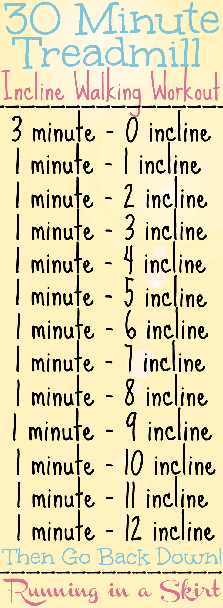 Walking Incline Treadmill Workout