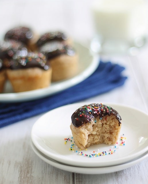 Chocolate glazed donut bites