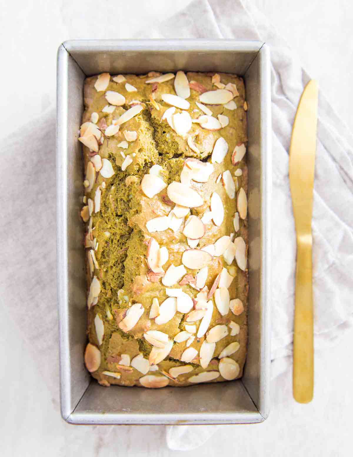 Matcha Bread Recipe Matcha Green Tea Bread with Almonds