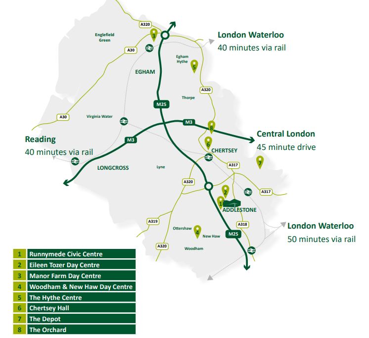 Our borough and council locations Runnymede Borough Council